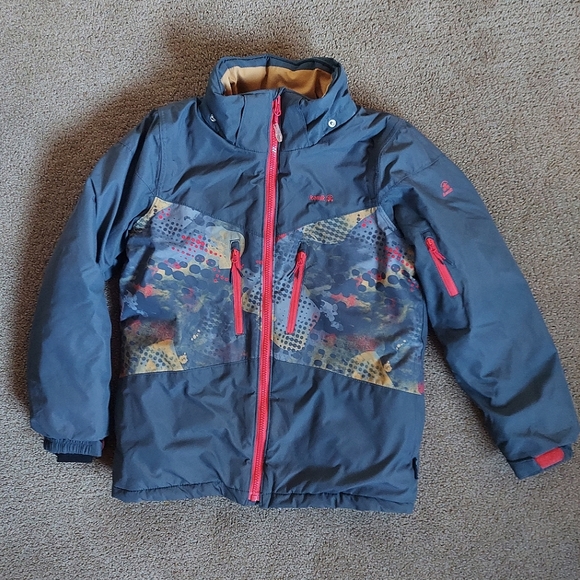 Kamik Boys Ski / Snowboard Jacket Coat Size 12 Youth | Reflective | Canadian - Picture 2 of 7